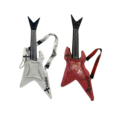 PickleClub "Dark Cross" Bass & Electric Guitar-Themed Ita Bag — Streetwear Style, Unique Single-Shoulder Crossbody Bag