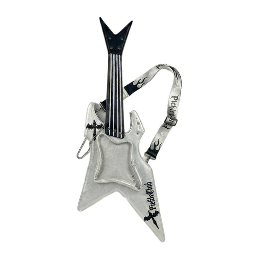 PickleClub "Dark Cross" Bass & Electric Guitar-Themed Ita Bag — Streetwear Style, Unique Single-Shoulder Crossbody Bag
